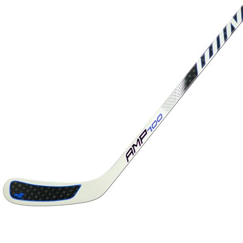 A hockey stick is a piece of sport equipment used by the players in all the forms of hockey to move the ball or puck (as appropriate to the type of hockey) either to push, pull, hit, strike, flick, steer. Winnwell AMP 700 Semi Pro Ice Hockey Stick, 12K Weave Composite