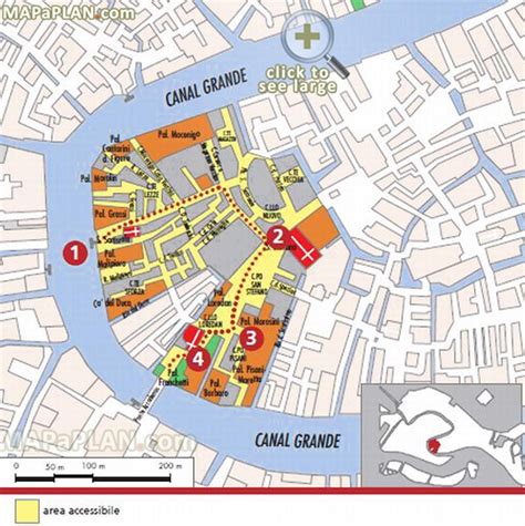 Venice Maps Top Tourist Attractions Free Printable City Street Map Mapaplan Com Venice