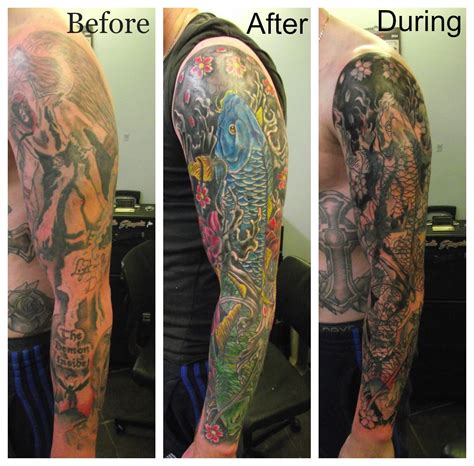 Full Sleeve Cover Up By Paul Butler Birmingham Tattoo Artist Tattoo