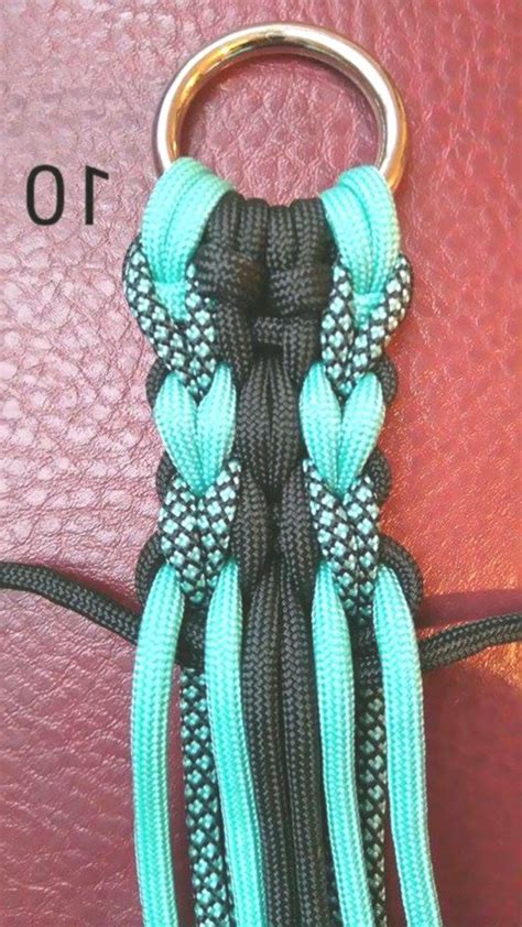 You split the cords on the other side from the back and place the same cord to the bottom of the side you took it from. 12 Strand Round Braid - Love Handmade | Paracord braids ...