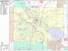 Youngstown Ohio Wall Map (Premium Style) by MarketMAPS - MapSales
