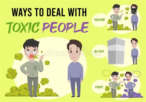 ways to deal with toxic people stock vector illustration of furious mental 206631286