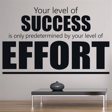 Success And Effort Wall Sticker Sports Quote Wall Decal Inspirational