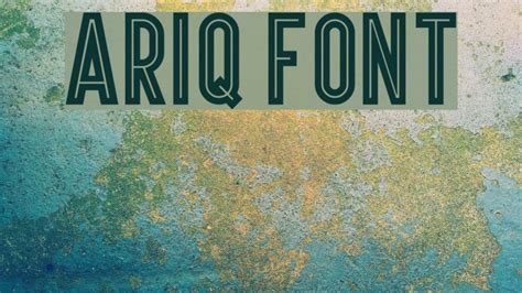 Ariq Font