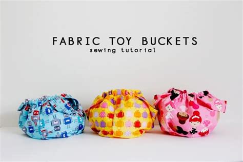 Boy Friday Fabric Toy Bucket Tutorial See Kate Sew