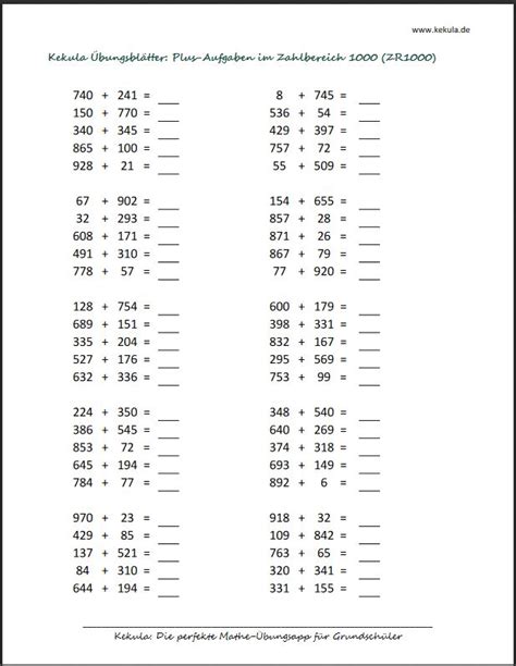 Mathe) heute gibt es ein paar schlichte abs zum zehnerübergang in der 1. dritte Klasse Archive - Mathe üben für die Grundschule