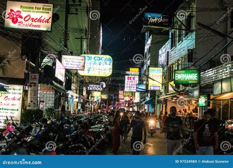 Patong Night Street In Phuket Thailand 2017 Editorial Stock Image