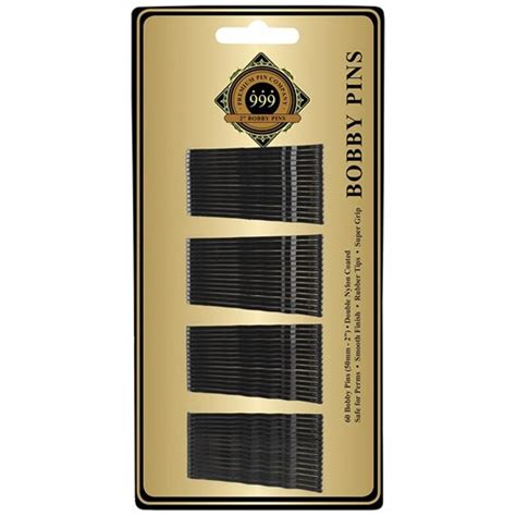 Premium Pin Company 999 2” Bobby Pins Black 60pk Salon Saver