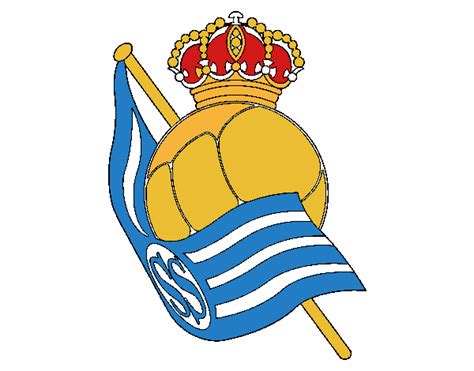 Real betis real sociedad real madrid c.f. Dibujo de Escudo de la Real Sociedad de Fútbol pintado por ...