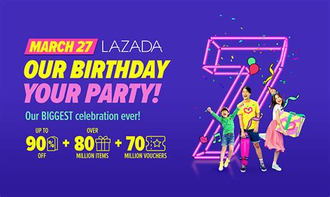 Download lazada 9th birthday sale! Lazada's Big Birthday Sale on March 27 offers up to 90 ...