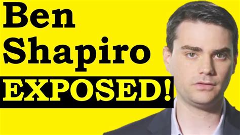 Ben Shapiro Exposed Youtube
