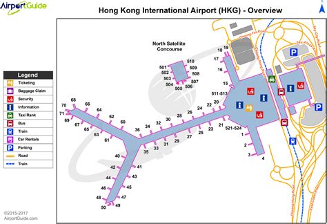Hong Kong Chek Lap Kok International Hkg Airport Terminal Map