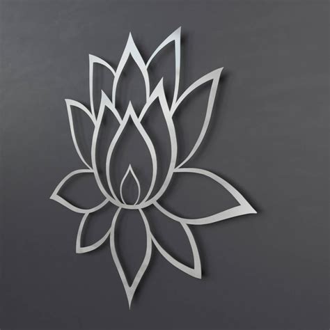 Lotus Flower Metal Wall Art Lotus Metal Art Lotus Flower Etsy