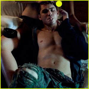 Logan Lerman Lays Shirtless Between Naked Womans Legs Says Brad Pitt
