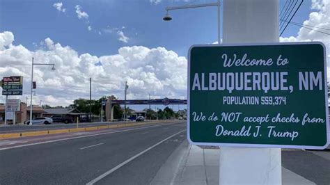New Sign In Albuquerque References Unpaid Bill By Trump Campaign