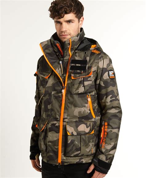 Mens - Ultimate Snow Jacket in Camo | Superdry