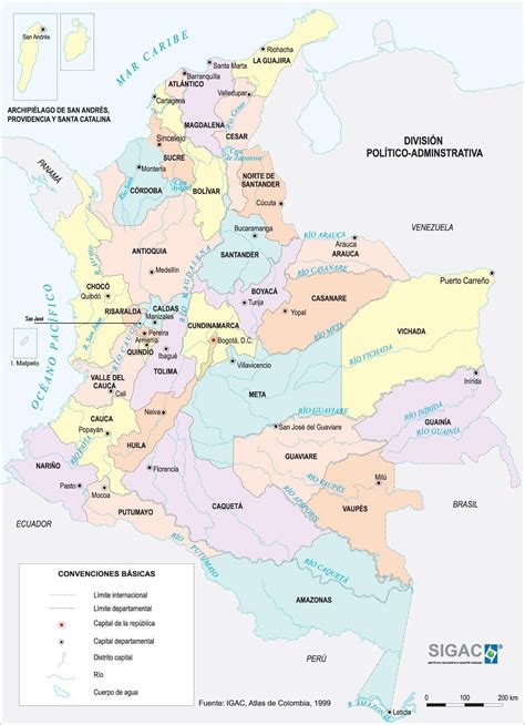 Mapa De Colombia Con Sus Rios Wikipedia