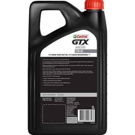 Castrol Gtx Diesel 15w 40 Engine Oil 5l 3383440 Castrol Repco Australia