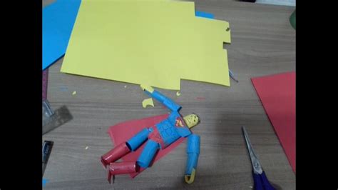 How To Make An Easy Paper Superman Action Figure Youtube