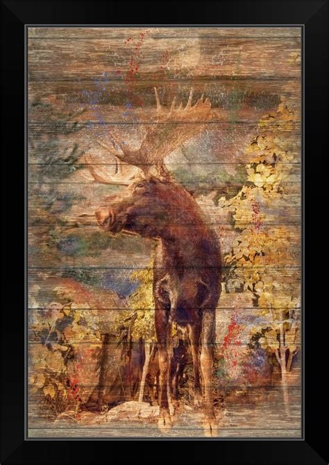 3:07 home decor ideas 3 просмотра. Majestic Moose Black Framed Wall Art Print, Wildlife Home ...