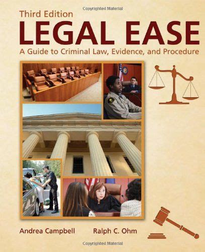 As of today we have 79,921,950 ebooks for you to download for free. PDF Legal Ease A Guide to Criminal Law Evidence and ...