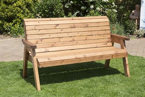 Heavy Duty Wooden Garden Bench Seat Uk Handmade Fully Assembled 2 Or 3 Seater Handmade