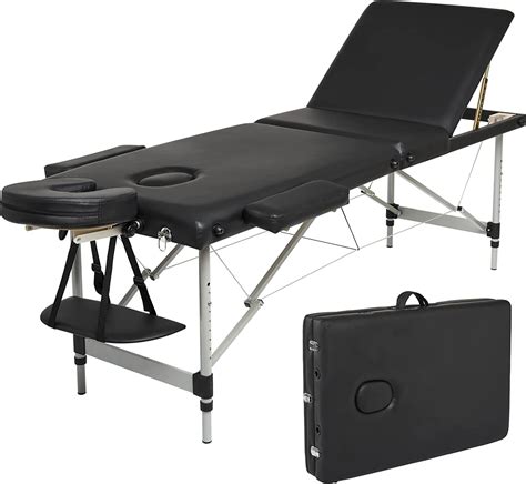 Meerveil Table De Massage Pliante Lit Cosmétique Pliante Aluminium Professionnel Lit De