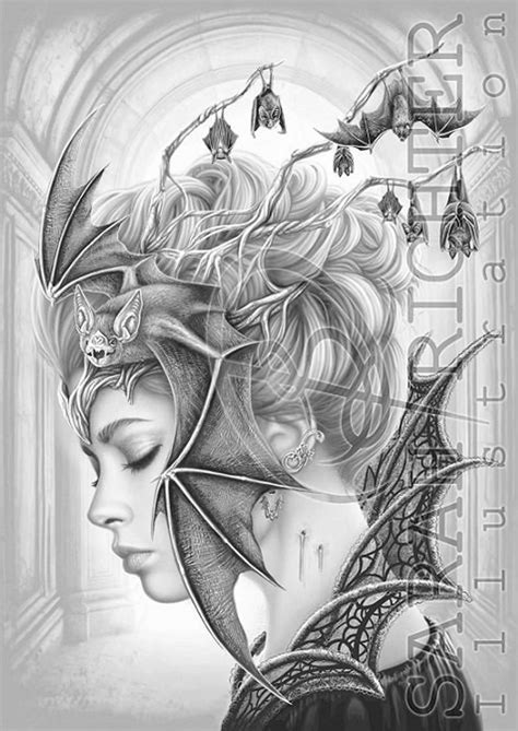 Queen Of The Night Greyscale Coloring Page Printable Pdf By Etsy