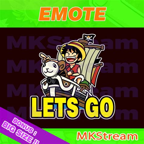 Artstation Twitch Emotes Luffy Going Merry Lets Go Artworks