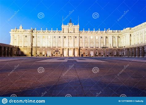 The Royal Palace Of Madrid In Madrid City Spain Stock Image Image Of