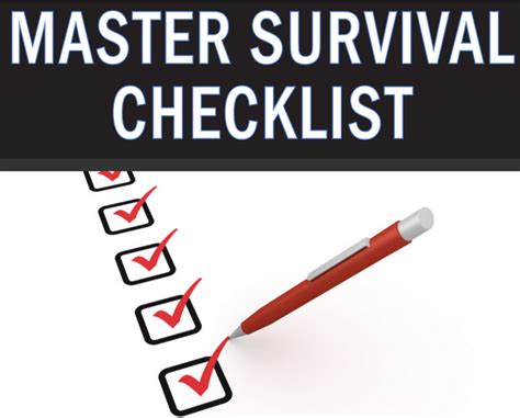 The Ultimate Survival And Prepping Checklist Survival Frog Blog