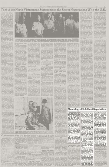 Chronology Of Us‐hanoi Negotiations The New York Times