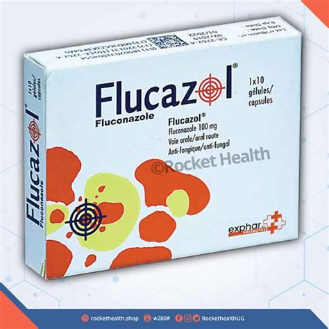 Fluconazole 100mg Flucazol Capsules 10s Rocket Health