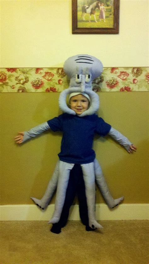 Squidward Costume Handmade With Fabric And Fiberfill Stuffing