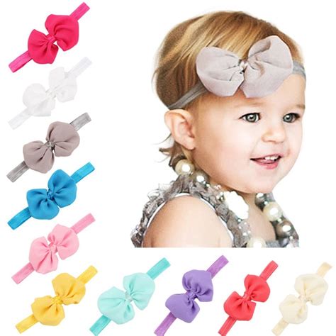 Baby Girl Headband Infant Hair Accessories Bowknot Band Bow Flower