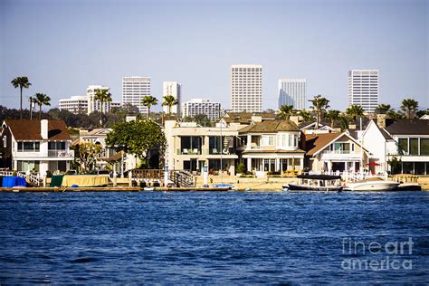 Newport Beach Skyline And Waterfront Homes Picture Photograph By Paul