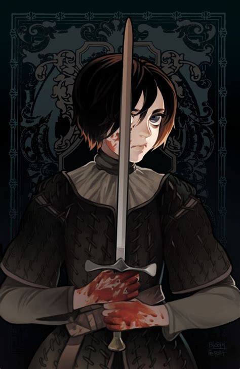 Pixiv Id 69871 A Song Of Ice And Fire Arya Stark Blood On Face