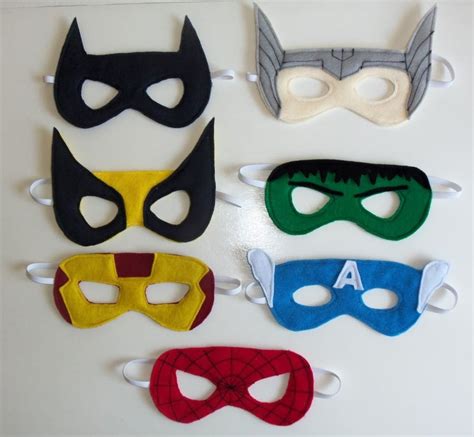 Felt Superhero Mask Templates Cutesy Crafts