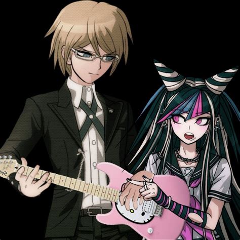 Ibuki Teaching Byakuya How 2 Play Guitar Danganronpa Ibuki