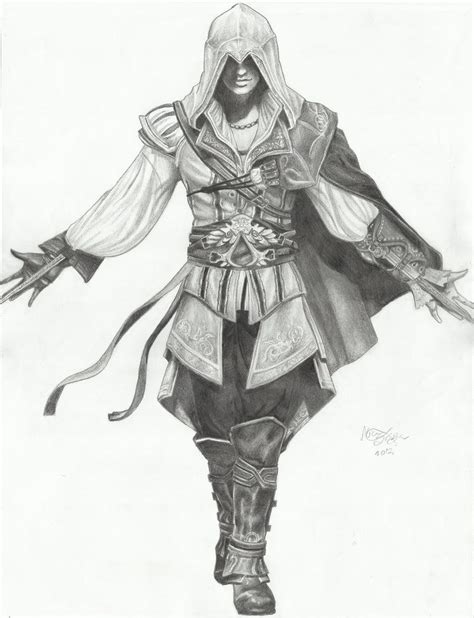 Assasins Creed Pencil Drawings Assassin S Creed Ii Ezio Auditore Da