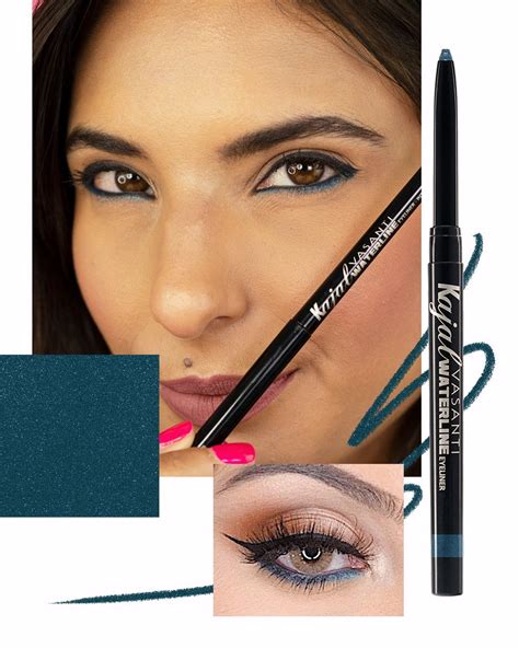 Vasanti Cosmetics Kajal Waterline Eyeliner Pencil Ice Blue Waterproof