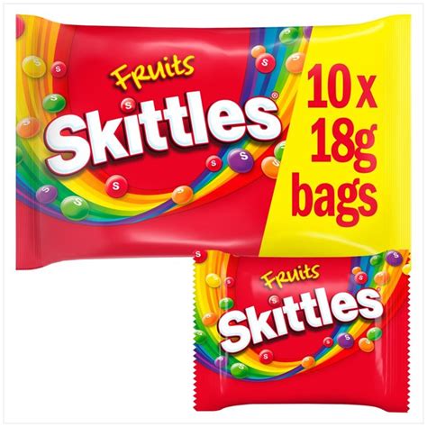 Skittles Fruits Sweets Fun Size Bags Multipack Morrisons