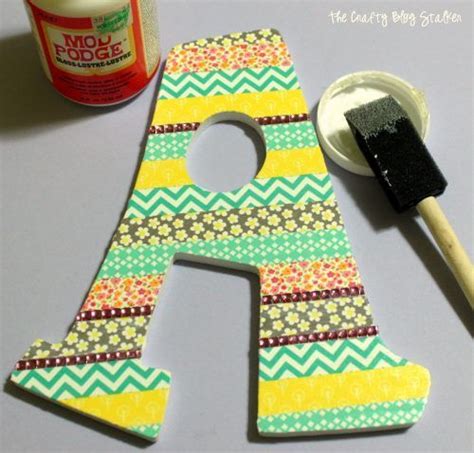 How To Make A Decorative Washi Tape Letter The Crafty Blog Stalker