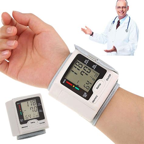 Blood Pressure Monitor Wrist Cuff Digital Bp Monitor With Wristband