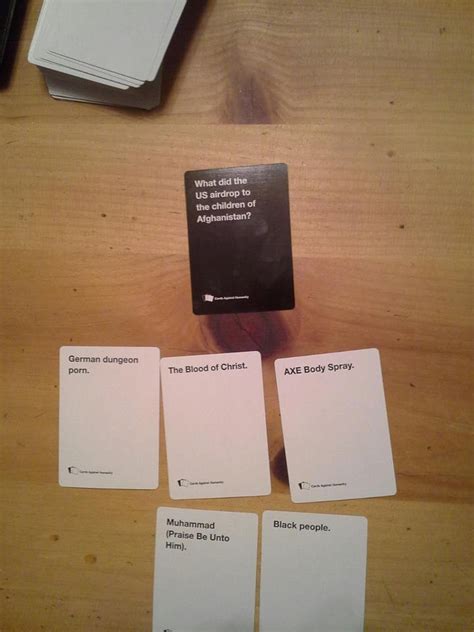 Cards Against Humanity Answers Hilariously Offensive Cards Against