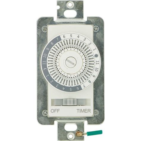 Defiant 15 Amp 24 Hour Indoor In Wall Mechanical Timer Switch 49829