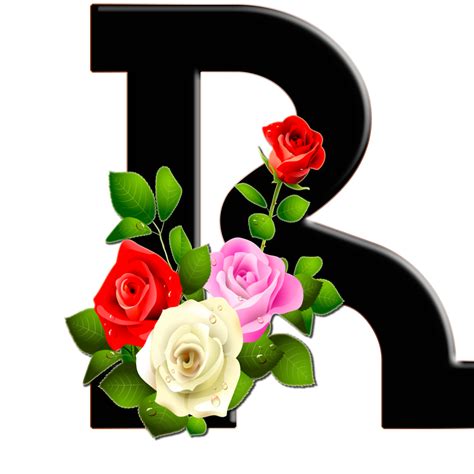 Sussurro De Amor Alfabeto Png Textura Preto Rosas Coloridas