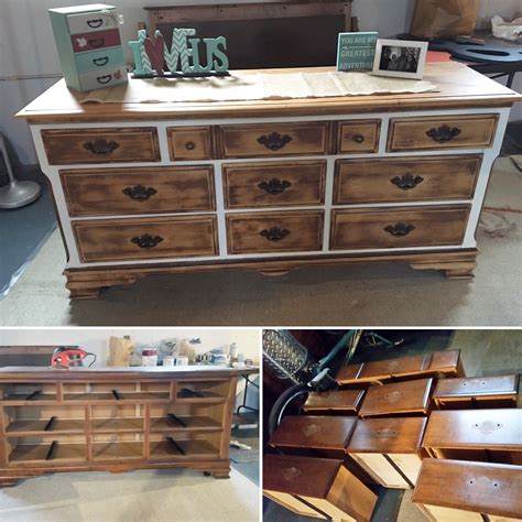 Refurbished Dresser Distressed Wood And Annie Sloan Chalk Paint