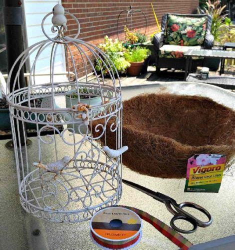 Bird Cage Planters Tutorial Plus 15 Decorative Birdcage Planter Ideas