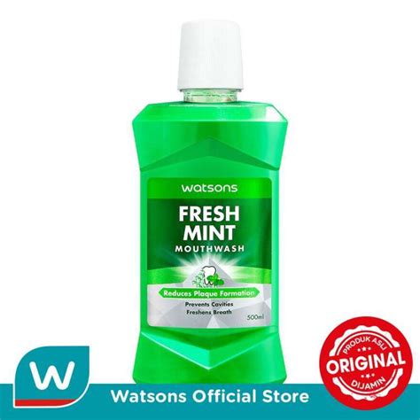 jual watsons fresh mint mouthwash 500ml di seller watsons official store warehouse watsons